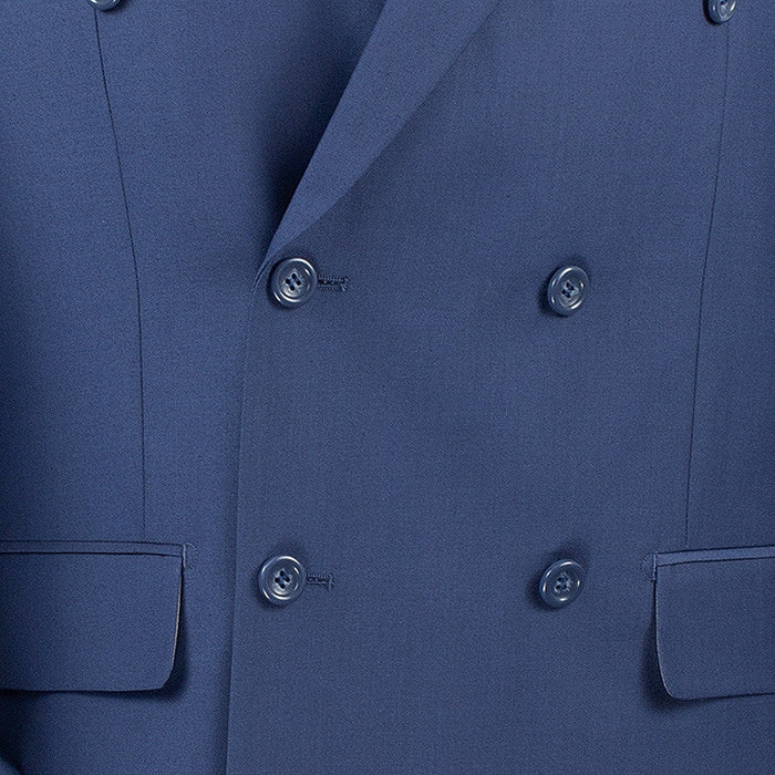 Double Breasted 2 Piece Suit in Blue