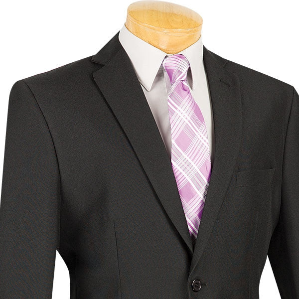 Black 2 Piece Slim Fit Suit - 2 Button