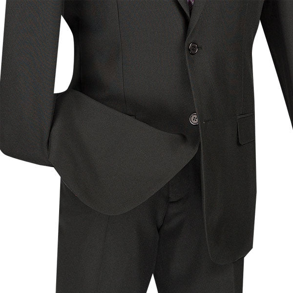 Black 2 Piece Slim Fit Suit - 2 Button