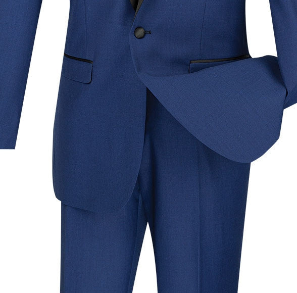 Shawl Collar Slim Fit Blue Tuxedo - Kingsman Collection