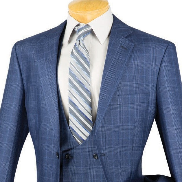 Renaissance Collection Oxford Blue 3 Piece Suit
