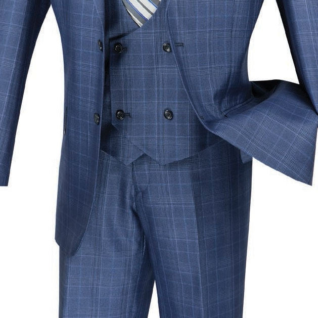 Renaissance Collection Oxford Blue 3 Piece Suit