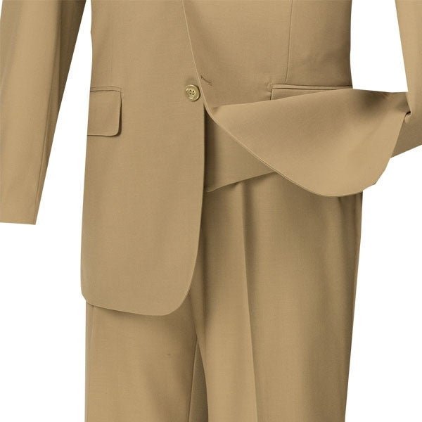 Morgan Regular Fit 3-Piece Suit in Khaki