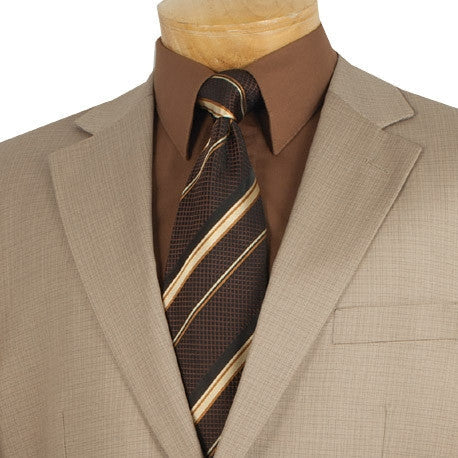 Regular Fit 2 Piece Beige Suit - Limited Sizes