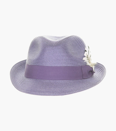 BELMONT FEDORA Poly Braid Pinch Front Hat