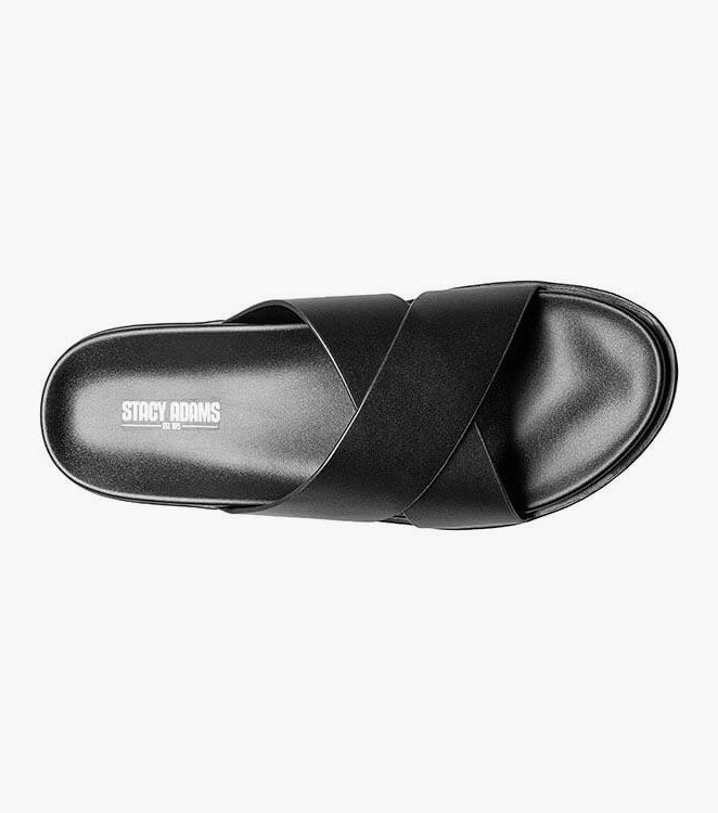 Stacy Adams Montel Cross Strap Slide Sandal by Stacy Adams Shoes