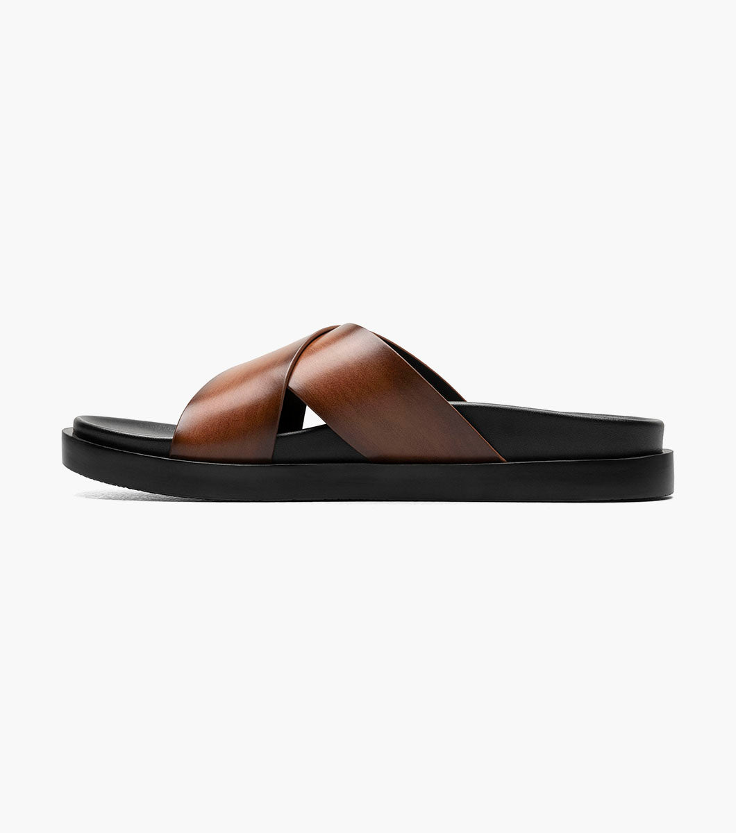 Stacy Adams Montel Cross Strap Slide Sandal by Stacy Adams Shoes