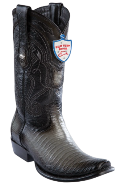 Wild West Armadillo Dubai Toe Boots Faded Gray