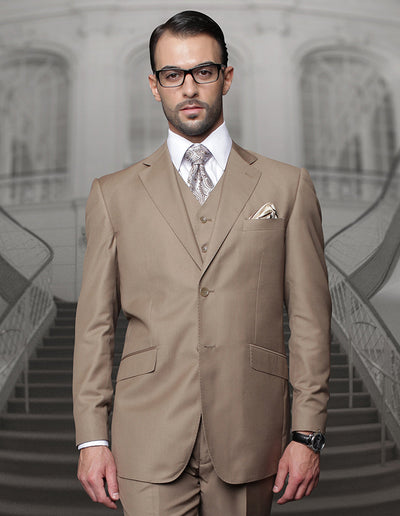 Classic Fit Big & Tall 2-Button Bronze Suit