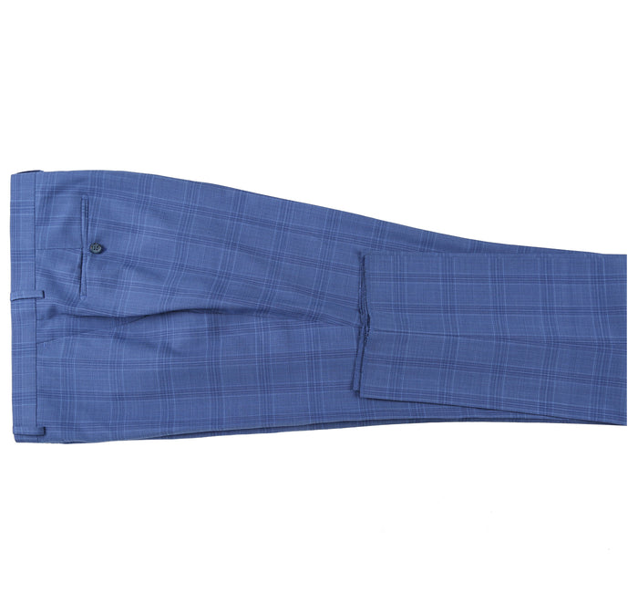 Men's Slim Fit Windowpane 2-Piece Stretch Suit