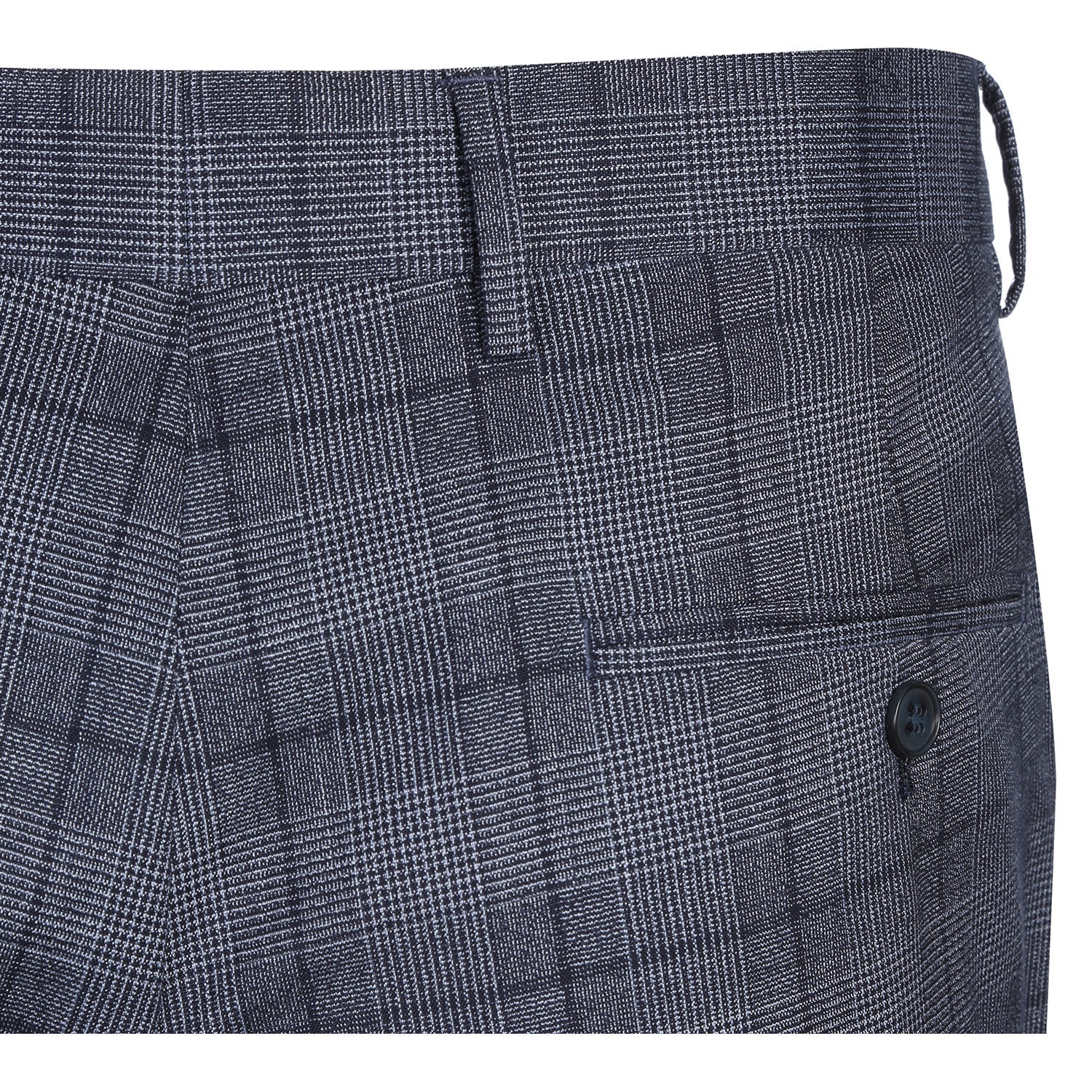 Men's Classic Fit Checked Suit by Renoir
