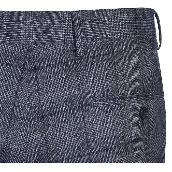 Men's Classic Fit Checked Suit by Renoir