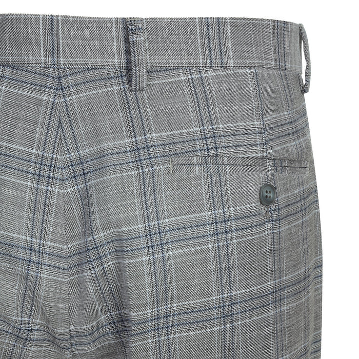 Men's Classic Fit Checked Suit by Renoir
