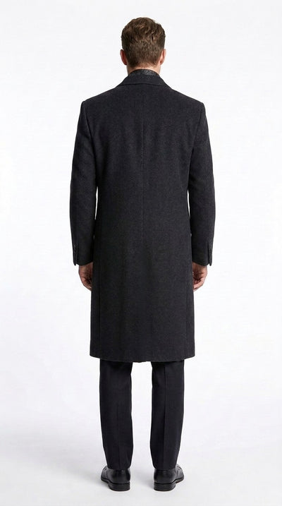 Men’s Black Long Overcoat – Daredevil Born Again Wilson Fisk Inspired Classic Kingpin Coat