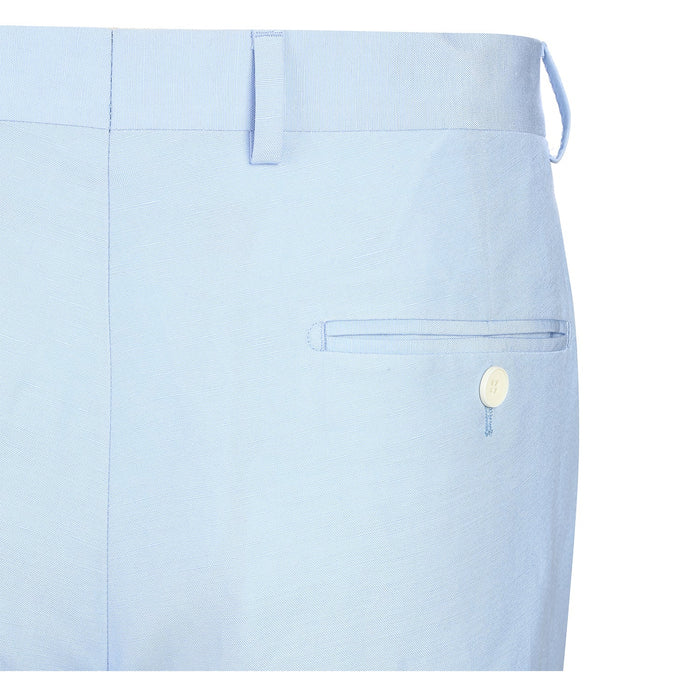 Slim Fit Checked Linen Suit for Men by Renoir