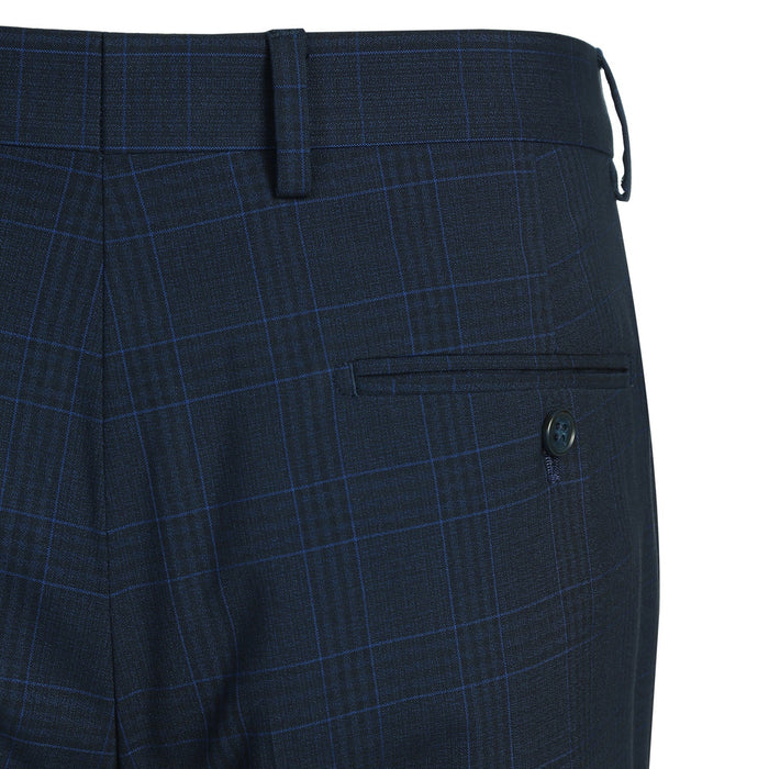 Men's Checked Classic Fit Suit by Renoir