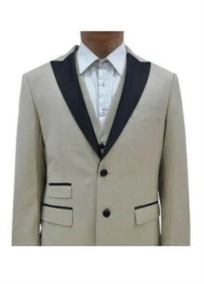 Champagne Tuxedo For Men - Mens Tan Wedding Suit