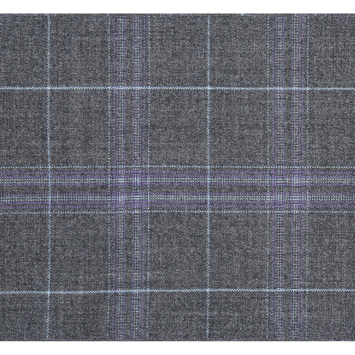 Men's Classic Fit Checked Suit by Renoir