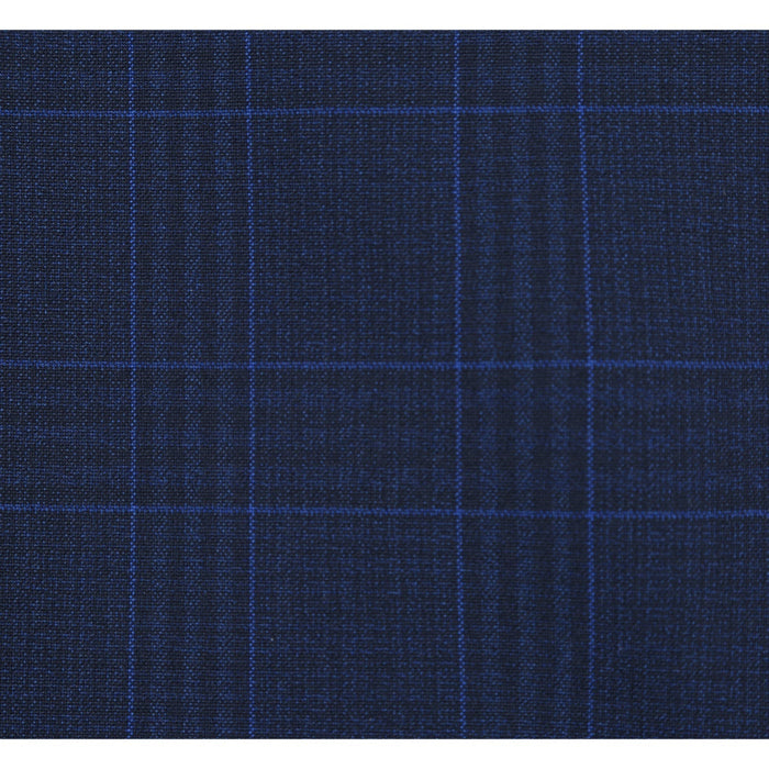 Men's Checked Classic Fit Suit by Renoir