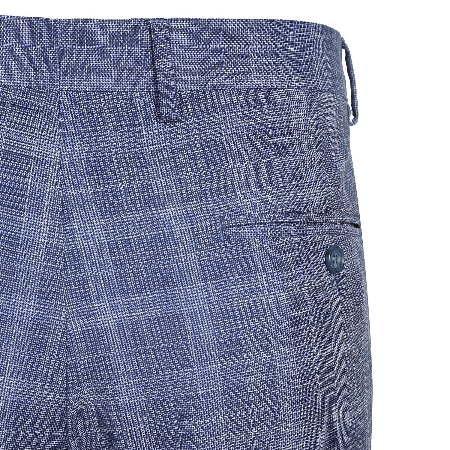 Men's Slim Fit Checked Suit by Renoir