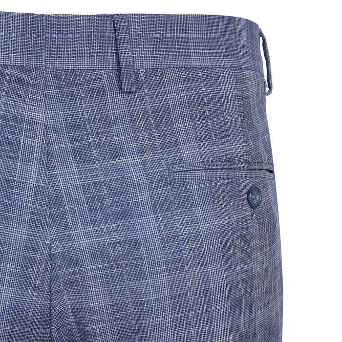 Men's Slim Fit Checked Suit by Renoir