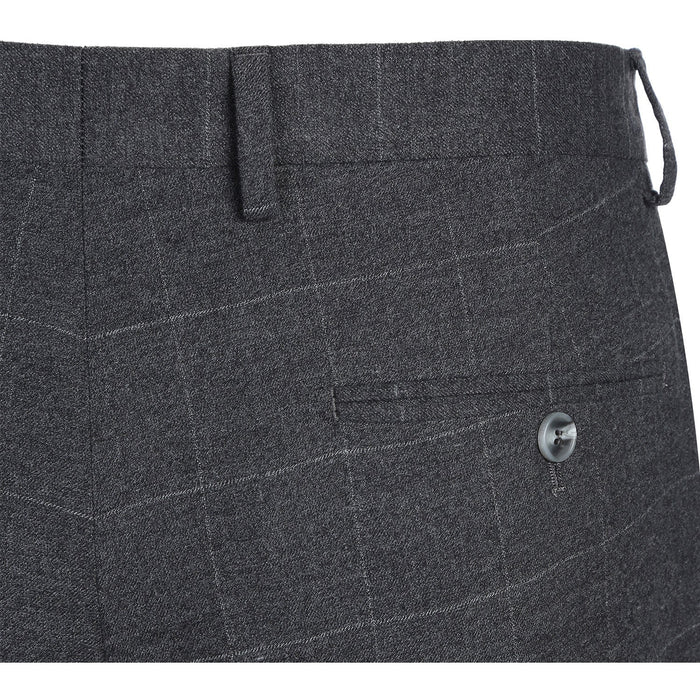 Men's Slim Fit Checked Suit by Renoir