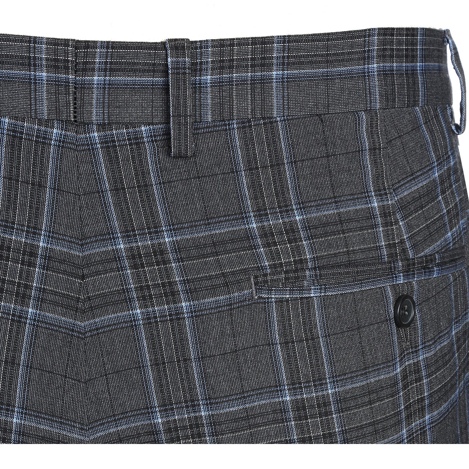 Men's Slim Fit Checked Suit by Renoir