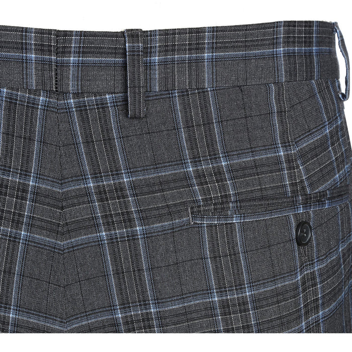 Men's Slim Fit Checked Suit by Renoir
