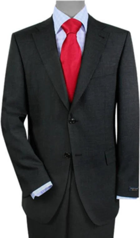 Men's Cheap Priced Discounted 2 Button Slim Fit Dress Cheap Priced Business Suits Clearance Sale + Flat Front Pants Black + Matching White & Tie