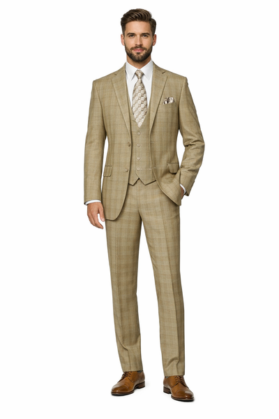 1920s Vintage Suits Patterns Checkered Suit