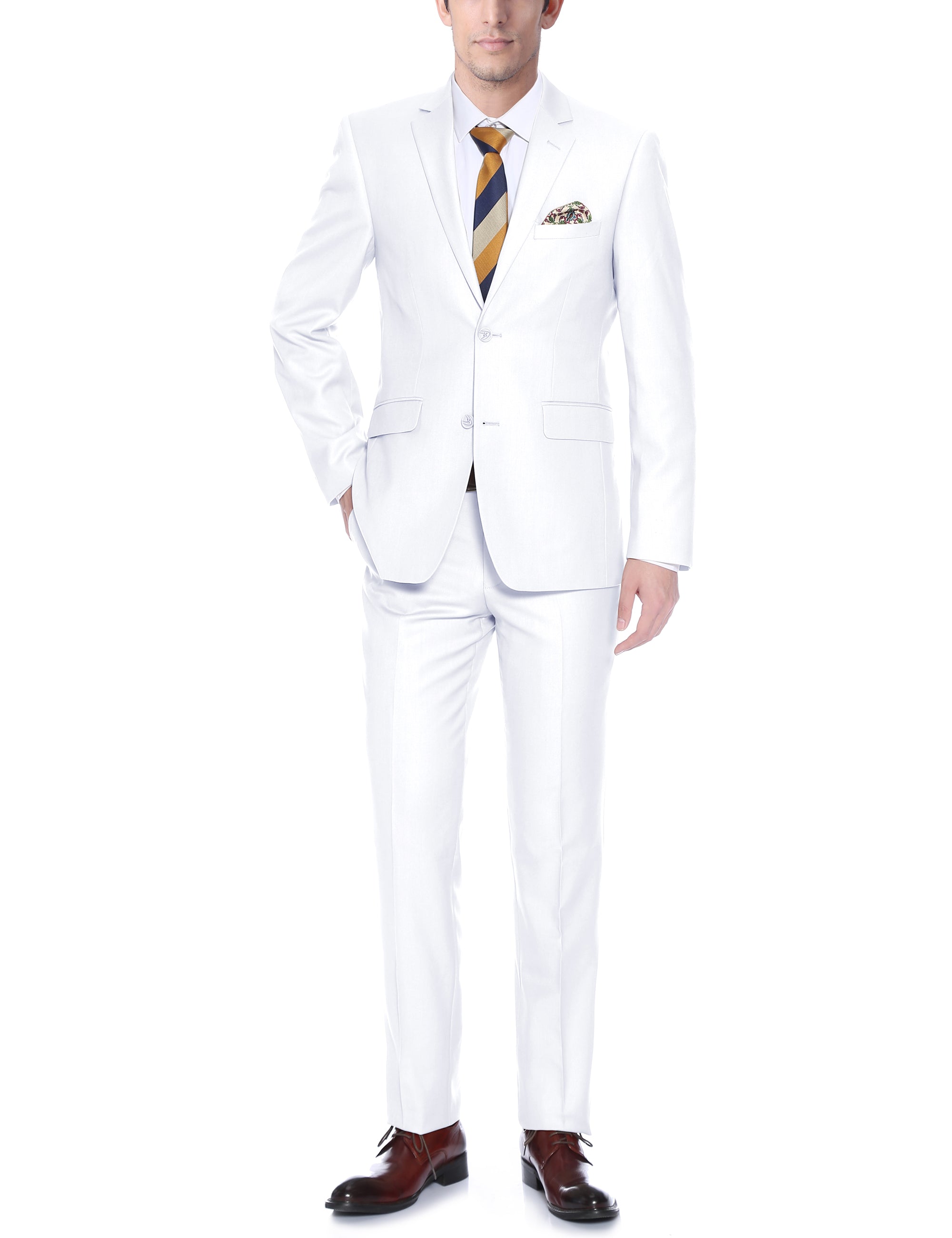 Men's Single Breasted 2-Piece Suit by Renoir