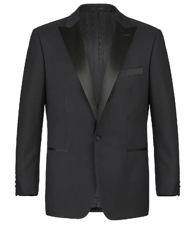 Classic 2 Piece Black Peak Lapel Tuxedo