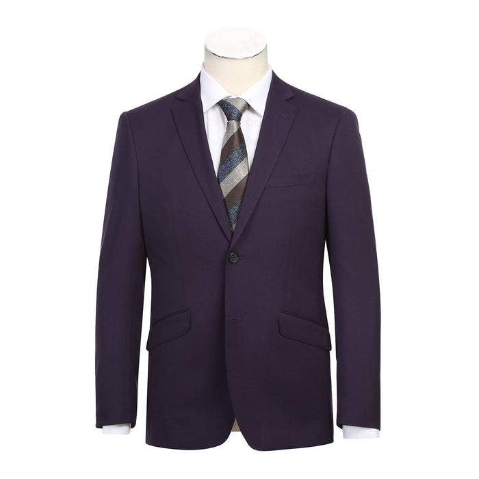 566-4 Men's Slim Fit Wool Suit by Renoir