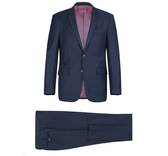 Bevagna Wool Blue 2 Piece Suit