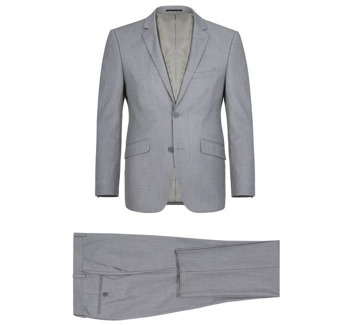 Men's Slim Fit Solid Stretch 2-Piece Suit by Renoir