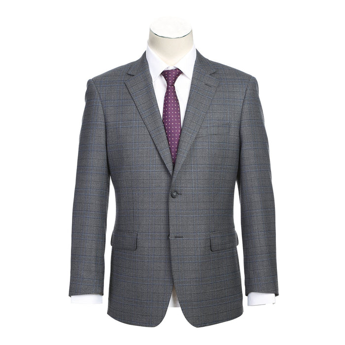 Men's Wool Blend Classic Fit Stretch Suit