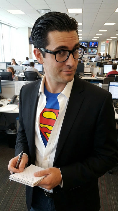 Mens Black Blazer – Clark Kent Inspired Smart Casual Office Blazer for Men Classic Everyday Formal Jacket