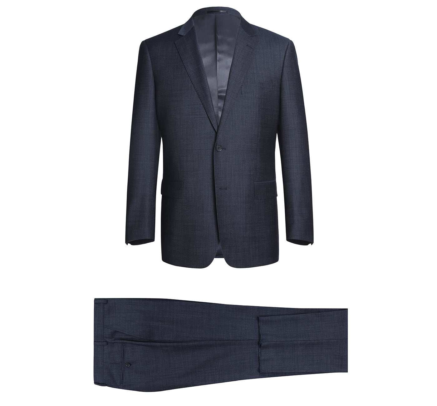 Men's Classic Fit Two Piece Wool Blend Suit