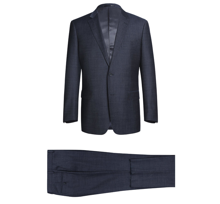 Men's Classic Fit Two Piece Wool Blend Suit