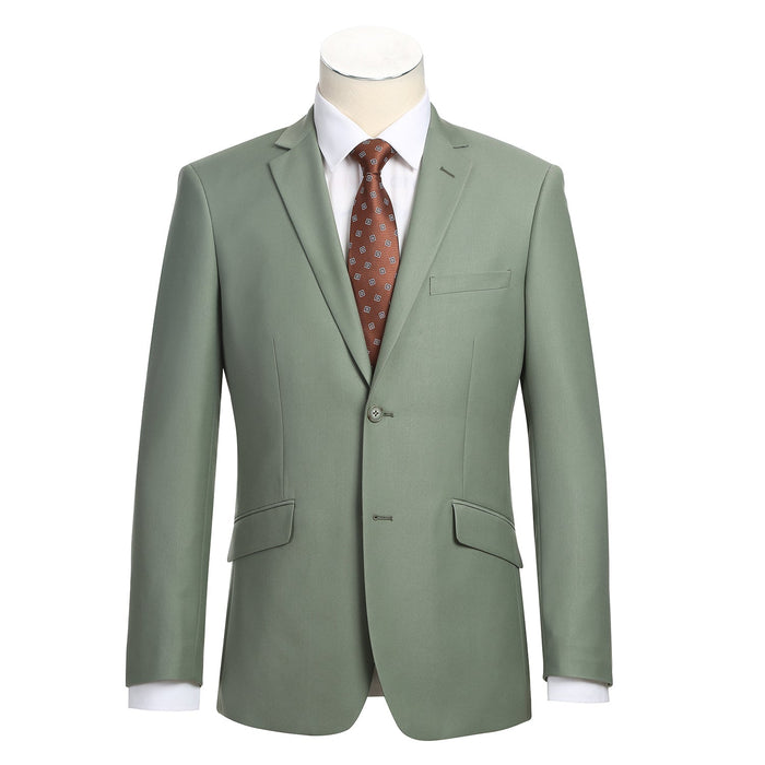 Men's Slim Fit Notch Lapel 2-Piece Suit by Renoir