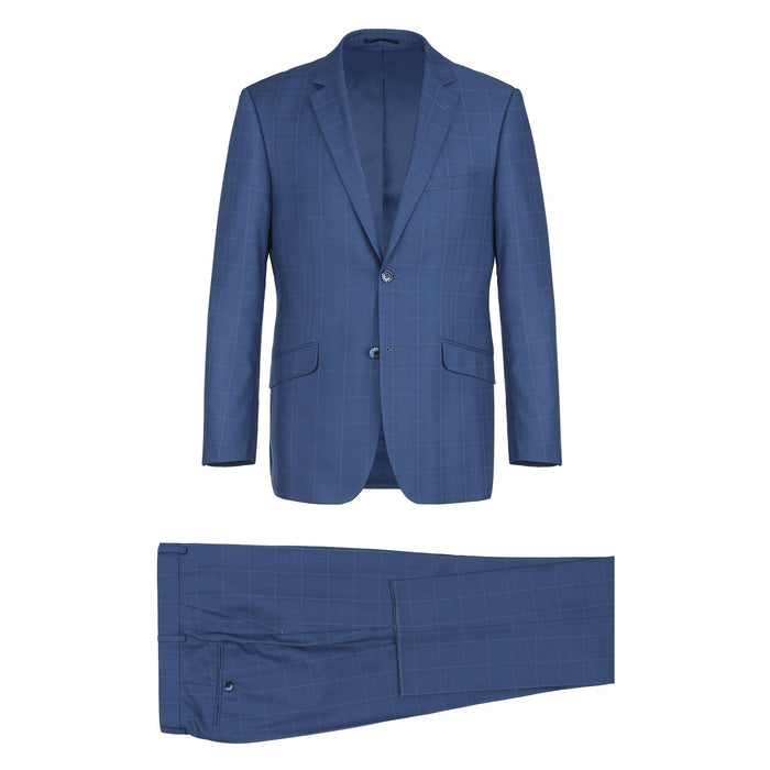 Men's Slim Fit 2-Piece Check Dress Suit