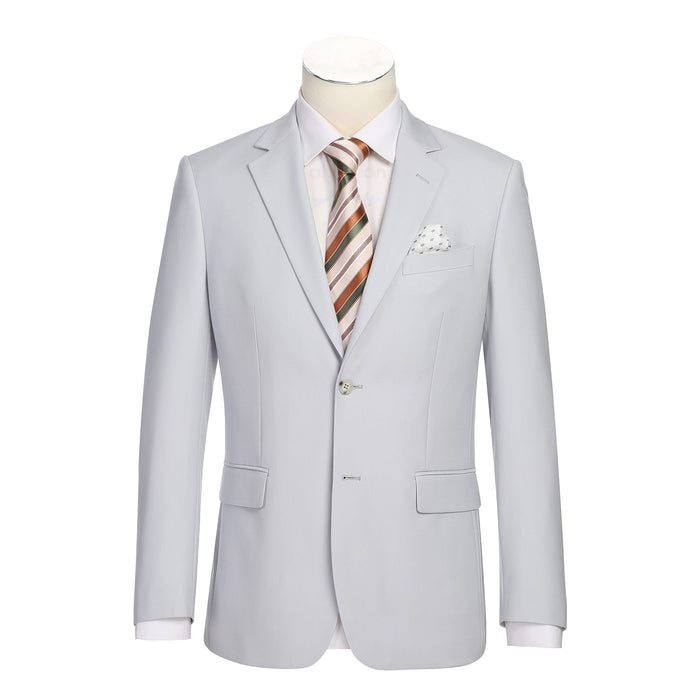Men's Slim Fit Notch Lapel 2-Piece Suit