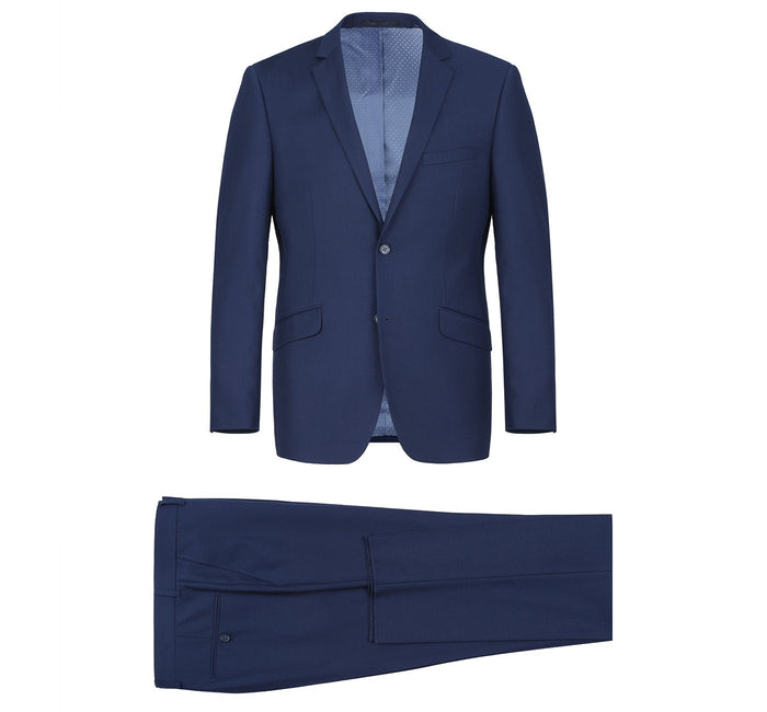 Men's Slim Fit 2-Piece Notch Lapel Suit by Renoir