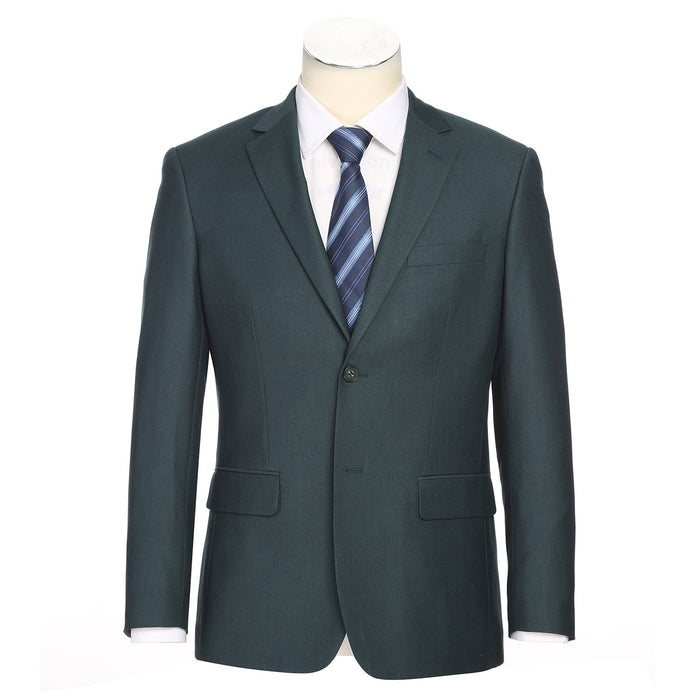 Men's Slim Fit 2-Piece Notch Lapel Suit by Renoir