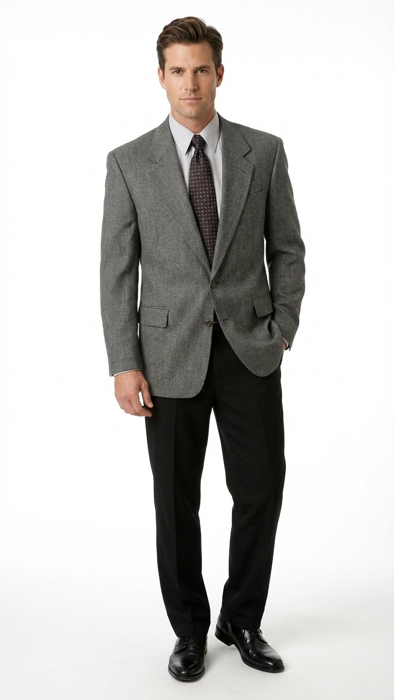 Men’s Dark Grey Blazer – Charcoal Grey Sport Coat Jacket