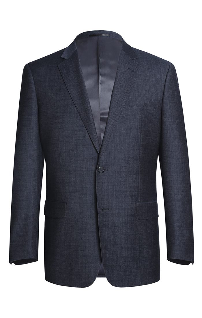 Wool Blend Regular Fit 2 Piece Suit by Renoir