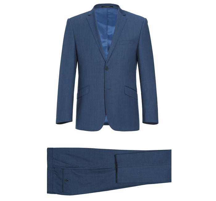 Men's Slim Wool Suit by Renoir, 2-Piece