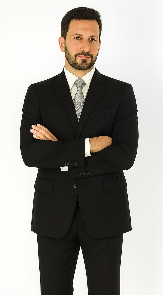 2 Button Black Tone/Tone affordable Cheap Priced Business Suits Clearance Sale online sale