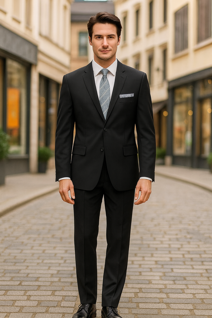 2 Button Black Tone/Tone affordable Cheap Priced Business Suits Clearance Sale online sale