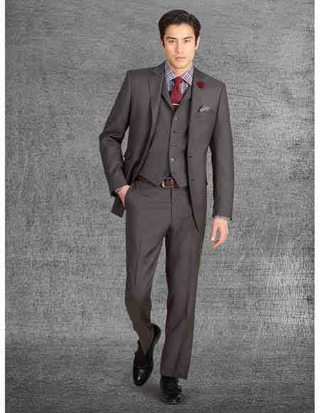 2 Buttons Dark Charcoal Blazer